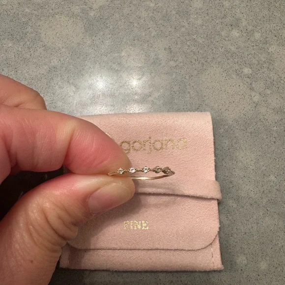 Gorjana Cluster White Topaz Ring Fine Jewelry Size 7 - Picture 4 of 7